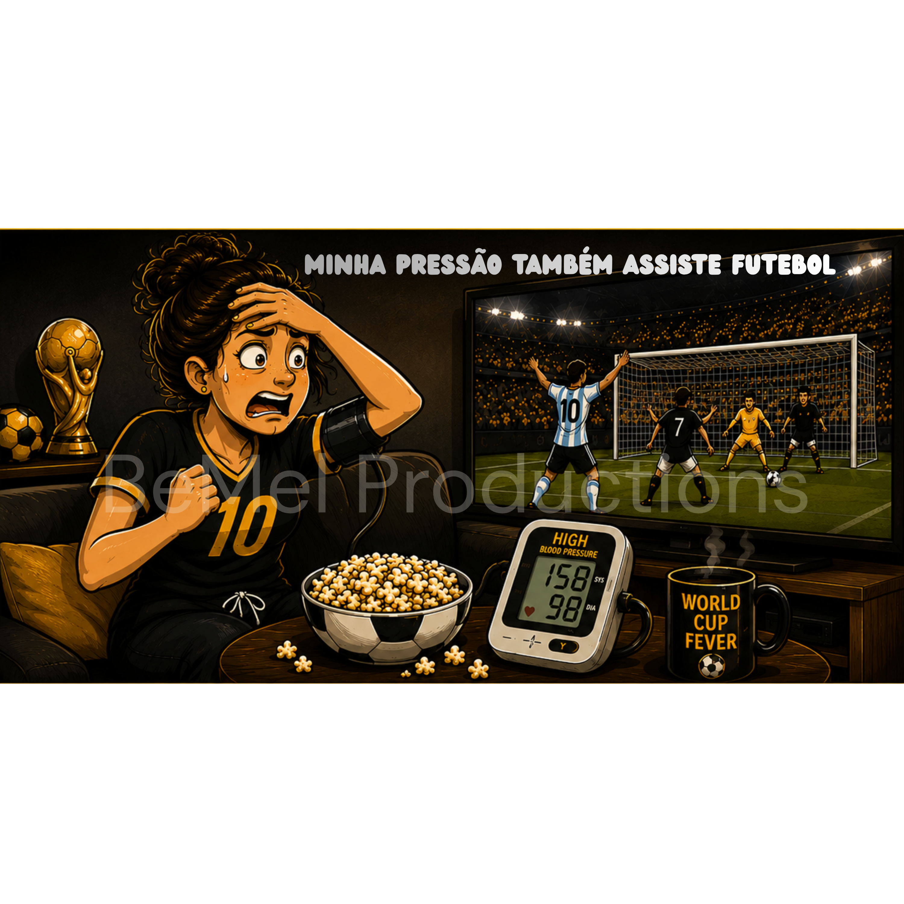 Minha Pressão Também Assiste Futebol SVG